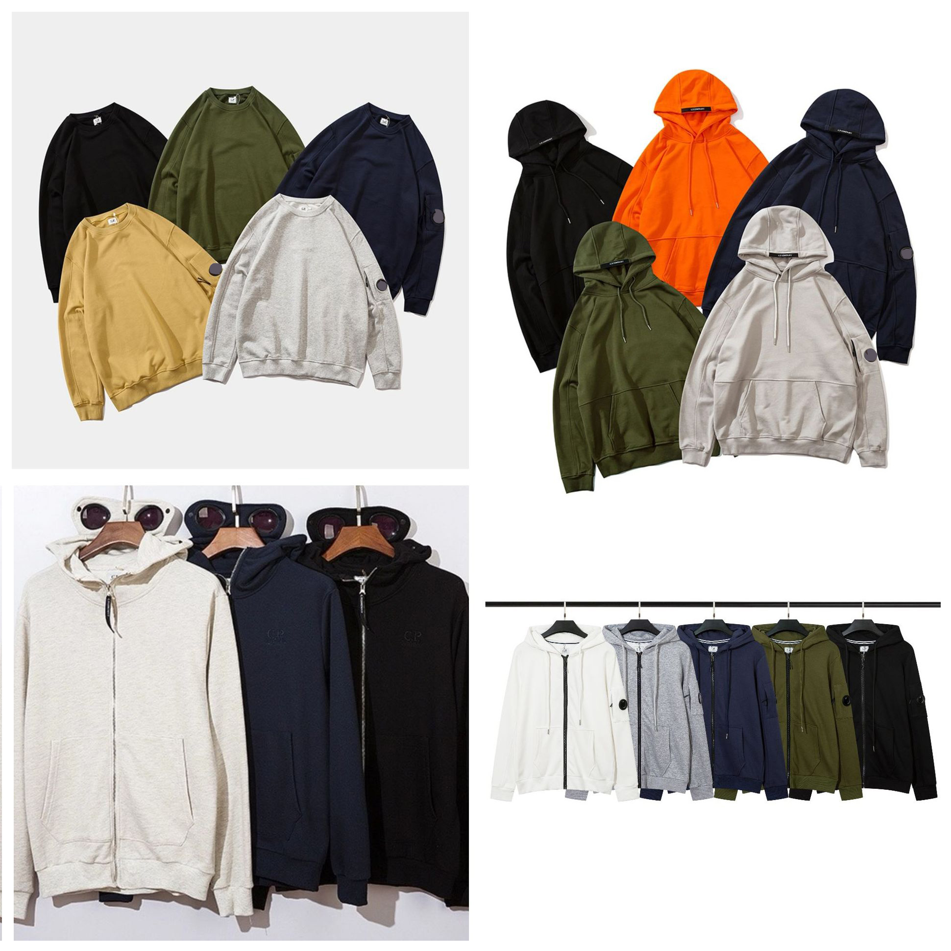Designer Hoodie Mens Hoodies Cpfm Hooded Jacket Windproof Storm Cardigan Overcoat Fashion Goggle Hood Jacket Hoodie Zip Fleece Lined Coat classic