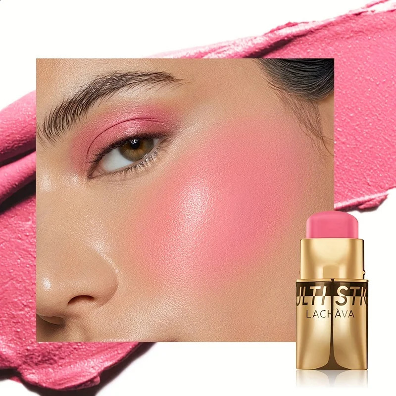 3 en 1 vitalité crémeuse Blush Stick Natural Matte étanche et hydratant Amélioration du fard à paupières et rouge à lèvres 250815
