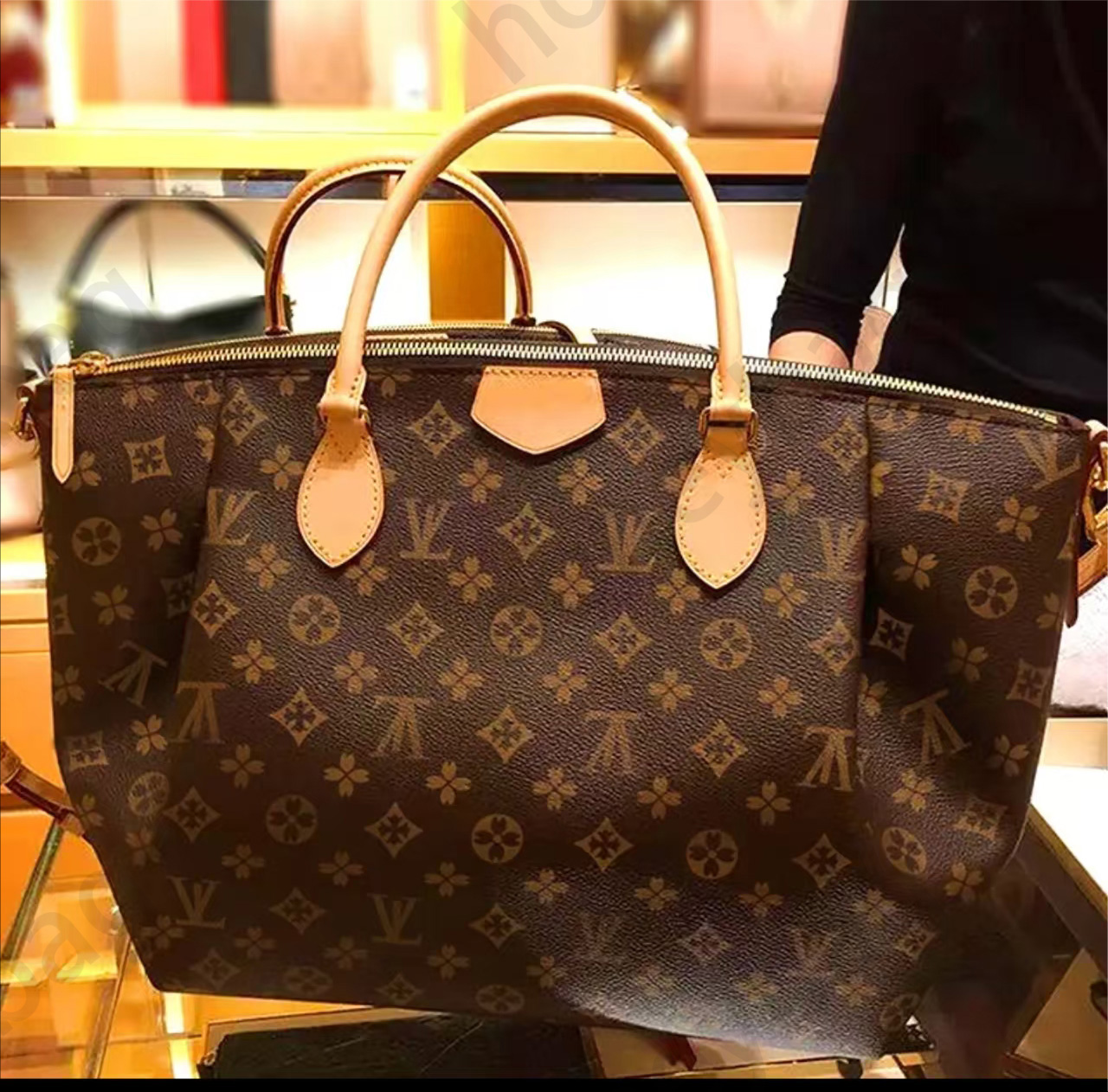 TOP Designer Bags Women Shoulder Bag Hobos Purse Brown Old Flower The Tote Bag Letter Genuine Leather Bags Crossbody Handbag Lady Purse Luxury Femal