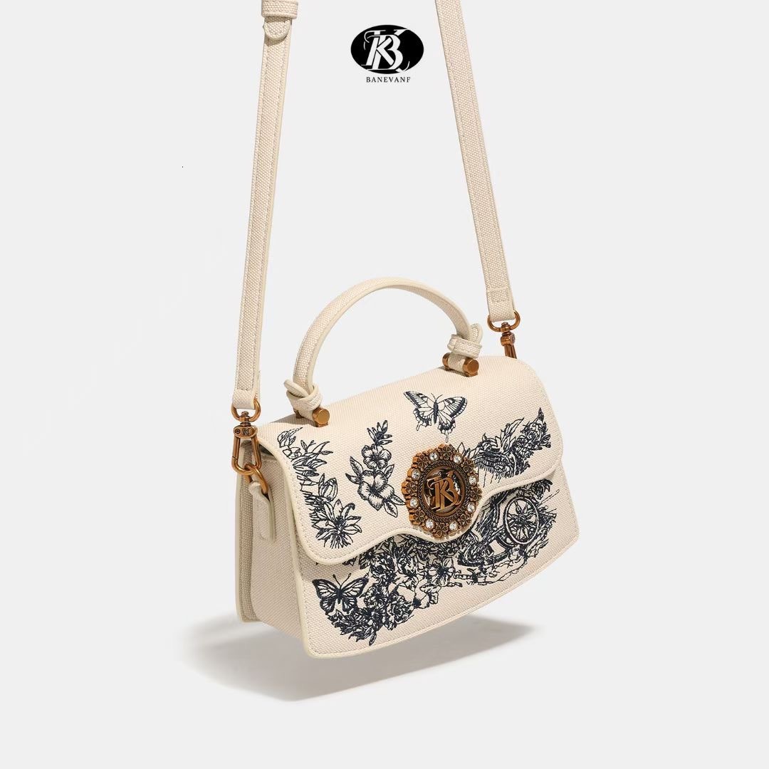 High-end Chinese Style Embroidered Handbag New Fashionable Versatile Women's Shoulder Crossbody Bag