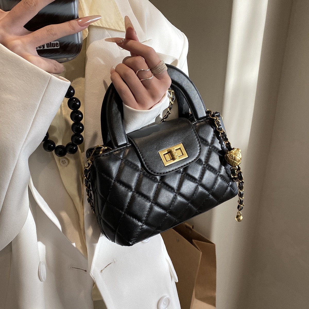 Livraison gratuite Designer Luxury Nouveau Small Small Makup Makup Sac à main le luxe de style français