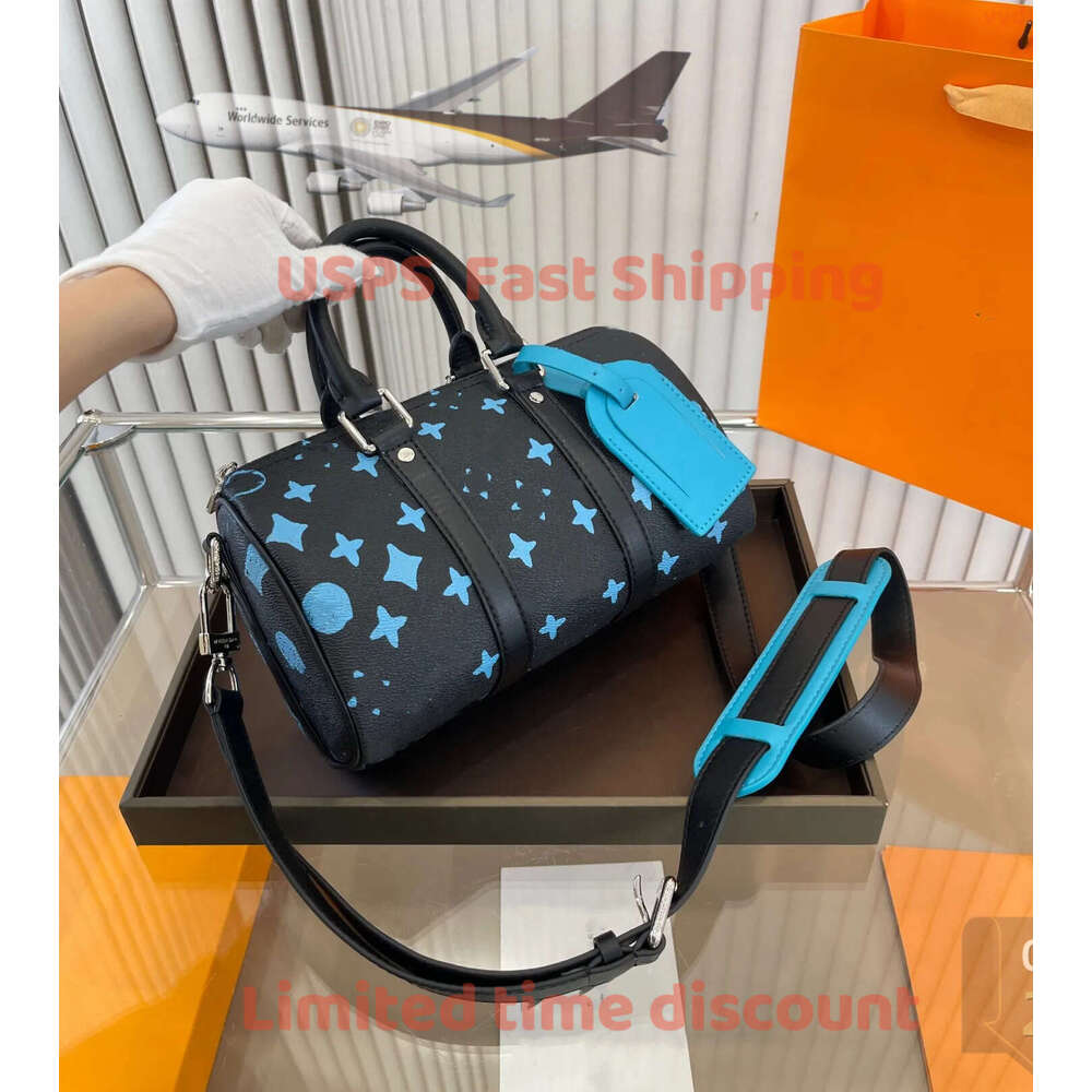5ed Designer Men Duffle Graffiti Crossbodys Bags Keepall 25 Shouder BB Polka Dot Pillow Bag Women HandBag Letter Print Sacoche