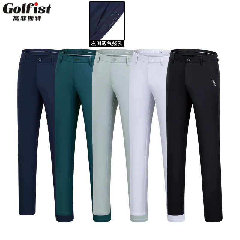 Golfist Golf Men d'été Slim élastique côté respirant Tir de brûlure Trou Bruns Longs Sport Portez des vêtements de gymnase Gym Vêtements décontra