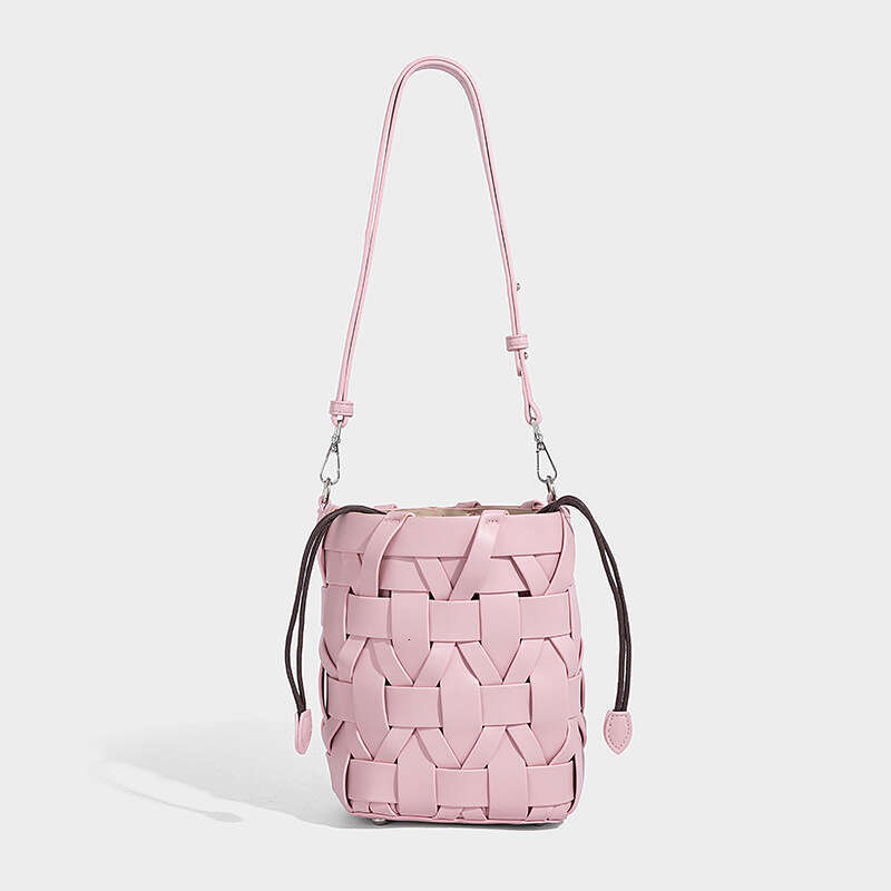 Women's handbag designer hand woven bucket bag shoulder cross 2025 new retro fashion