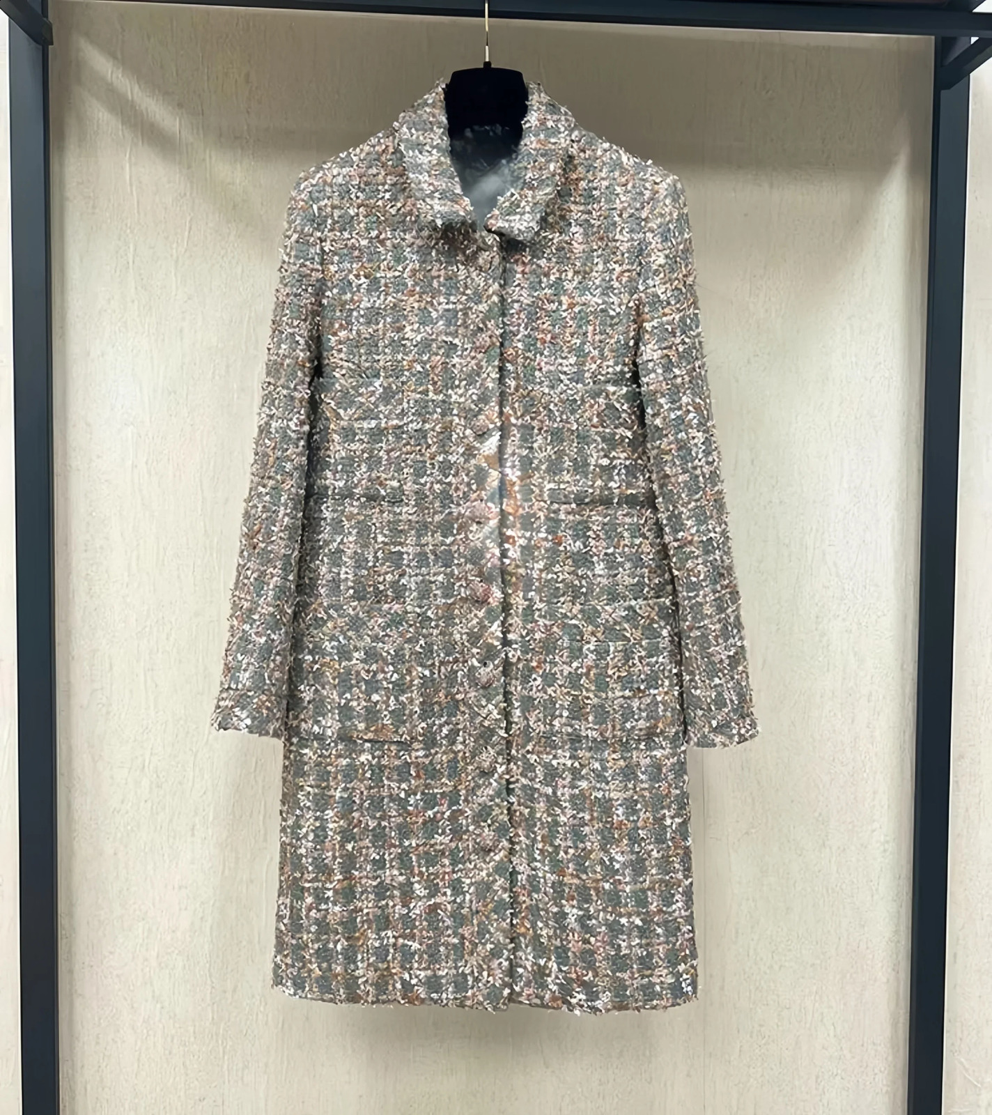 Veste de mélange en laine à carreaux pour femmes COMPÉTENCE CUSTABLE MAINMATE