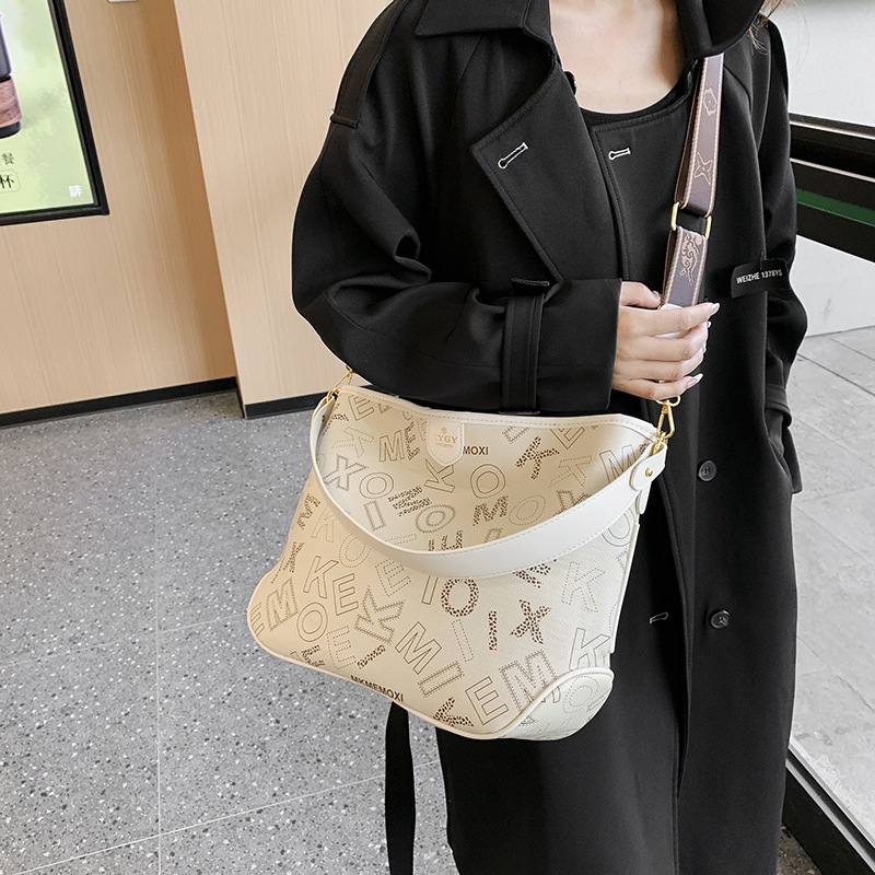 Vintage Tie-Dye Large Designer Crossbody Commuter Bag, Women's PVC Half-Moon Shoulder Handbag with Nylon Lining, Soft Structure, Zipper and Hasp Clo