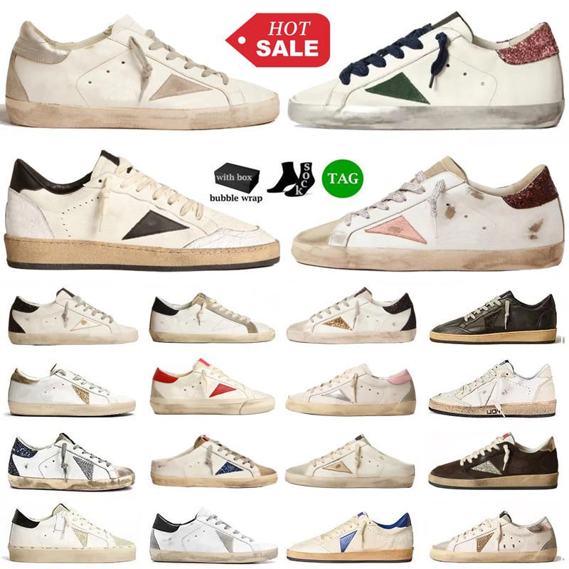 Designer Shoes Women Mens Trainers Super-star Sneakers Ball Casual Shoes Star Sequin Italy Vintage Dirty Do-old White Black Beige Tennis Size 35-46