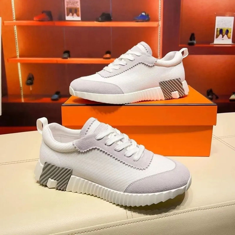 Bouncing Sneakers Designer Suede Casual Shoes Trainers Breathable Mesh Running Shoe Men Bounce Women Sneaker EUR 36-45