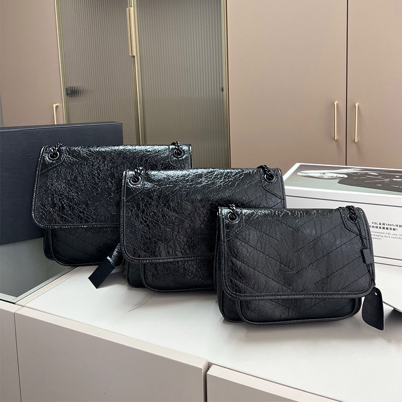 Designer Bag Luxury Shoulder Bags Classic Handbag Bags Women Fashion Nikis Cross Body Messenger Black Burgundy Calfskin Crossbody Bag Wallet
