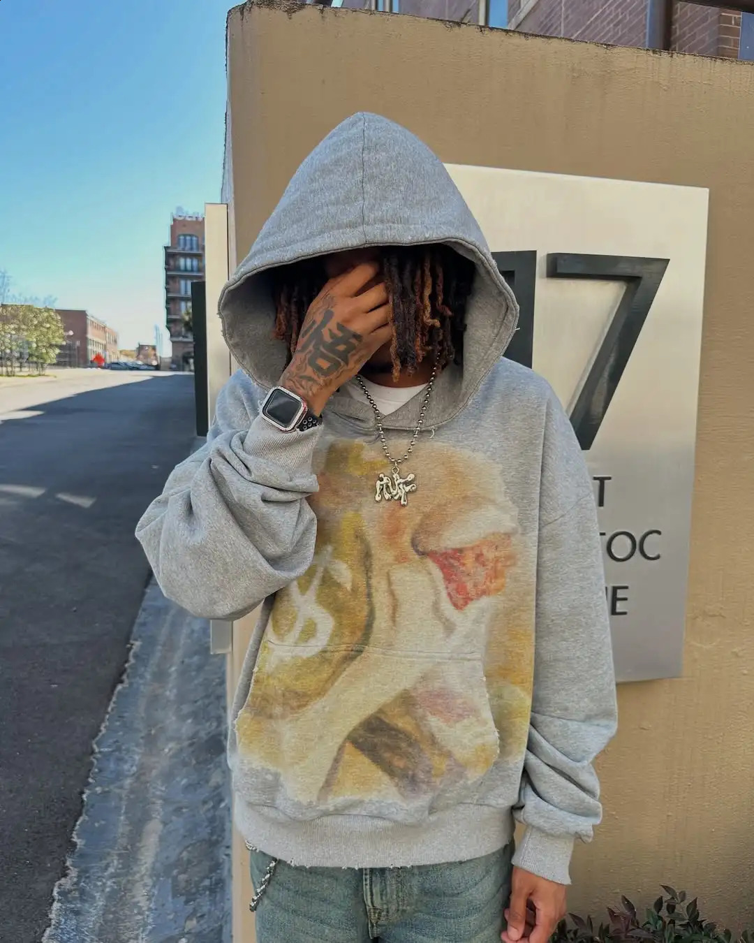 HARAJUKU Sweat à capuche imprimée décontractée Women Street Sweethirt Y2K Goth Men and Sportswear 250815