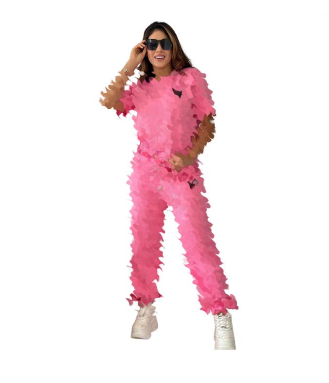 Deisnger women's luxury tracksuits woman Set tshirts + Pants Women knit Clothes Casual 2pcs sets Outfit Sports Suit jogging suits Sweatsuits Ju