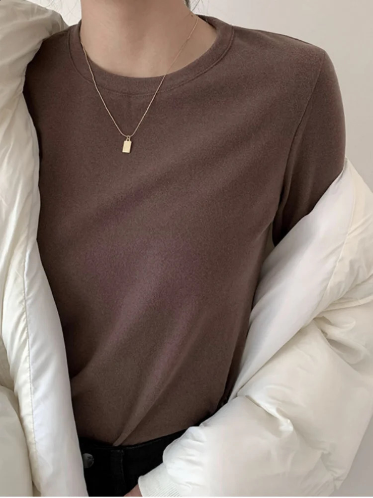 Winter Women Sweater T Shirt Oversize TShirt Woman Clothes Female Tee Tops Pullover Long Sleeve Tube Knitted Tshirt Top 250815