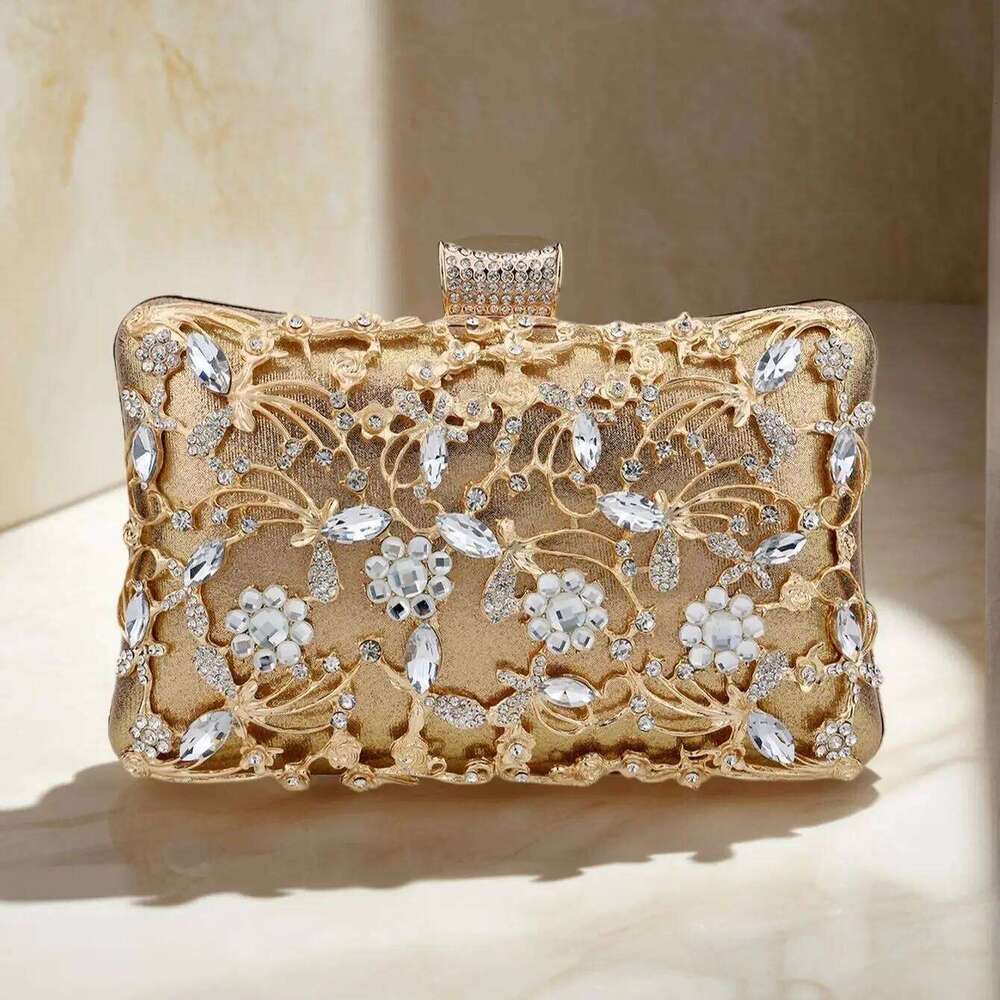 Designer Bags New Arrival Women Day Clutch Hollow Out Style Dias Party Evening Bags Pink Mixed Color Wedding Bridal Handbags With Chain Luxury Bag