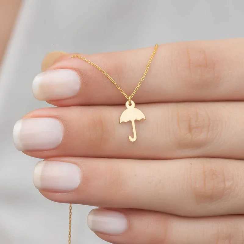 Stainless Steel Necklace Pendant Jewelry Geometric Simple Choker Necklace Umbrella Necklace For Women Jewelry Necklaces Women Gift XJ250816