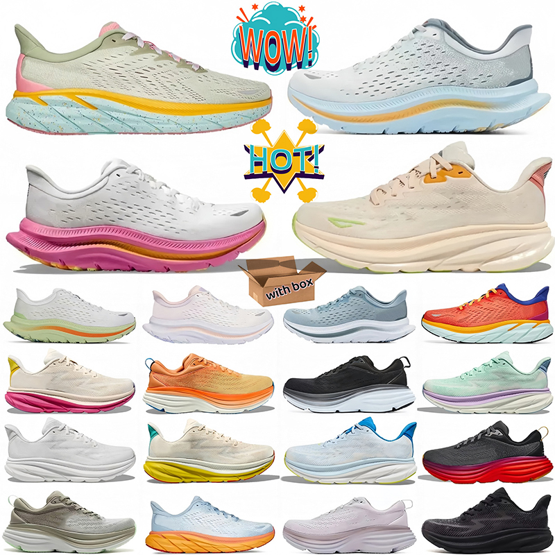 Designer Clifton9 Bondis 8 Running Shoes Cliftons Shoe sneakers Women Men Airy Blue Black Copper White Outdoor Trainers
