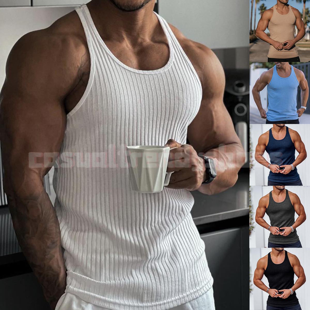 Men's Tank Tops Musecleguys Gym Top Men Bodybuilding Singlet Fitness Stringer Sleeveless Shirt Mesh Quick Dry Clothing Sportswear Muscle Vest B