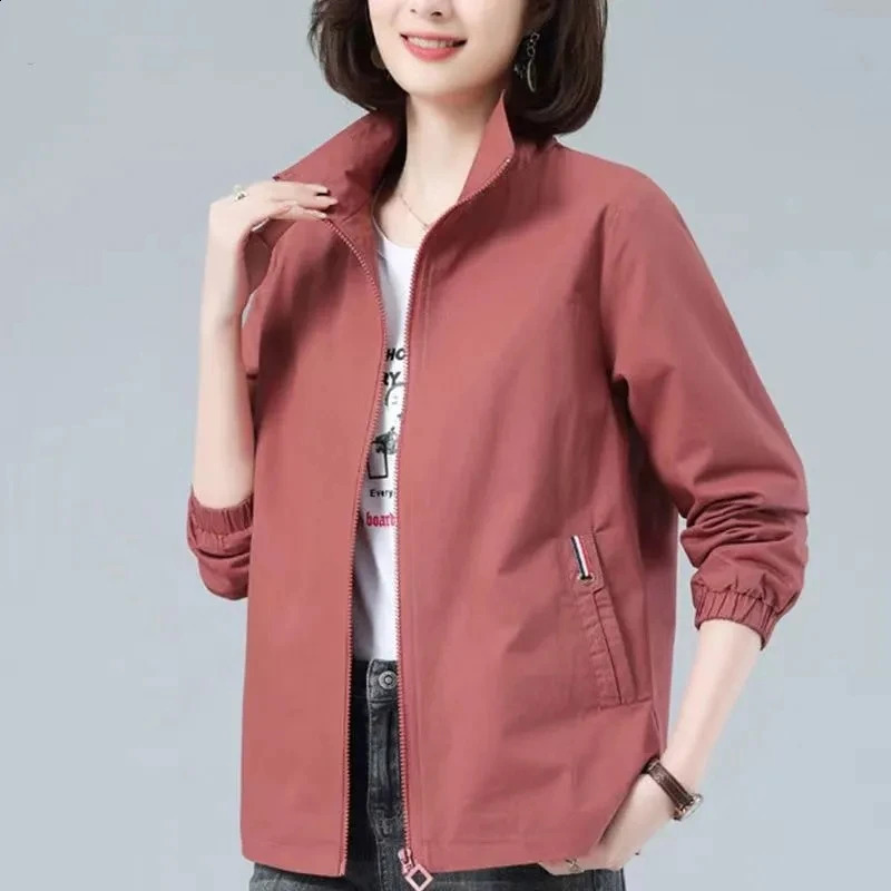 2025 Spring Autumn Trench Female Coat Korean Fashion Short Windbreaker Women Jacket Casual Loose Ladies Outerwear Tops 250805