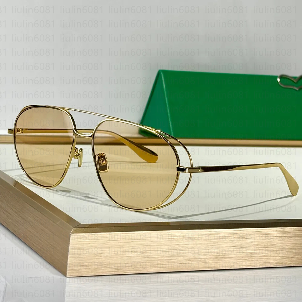 Luxury Gold Pilot sunglasses bv1344s designer Sunglasses for Women Men Summer Shades Top quality Sunglasses UV400 Eyewear Protection driving beach g