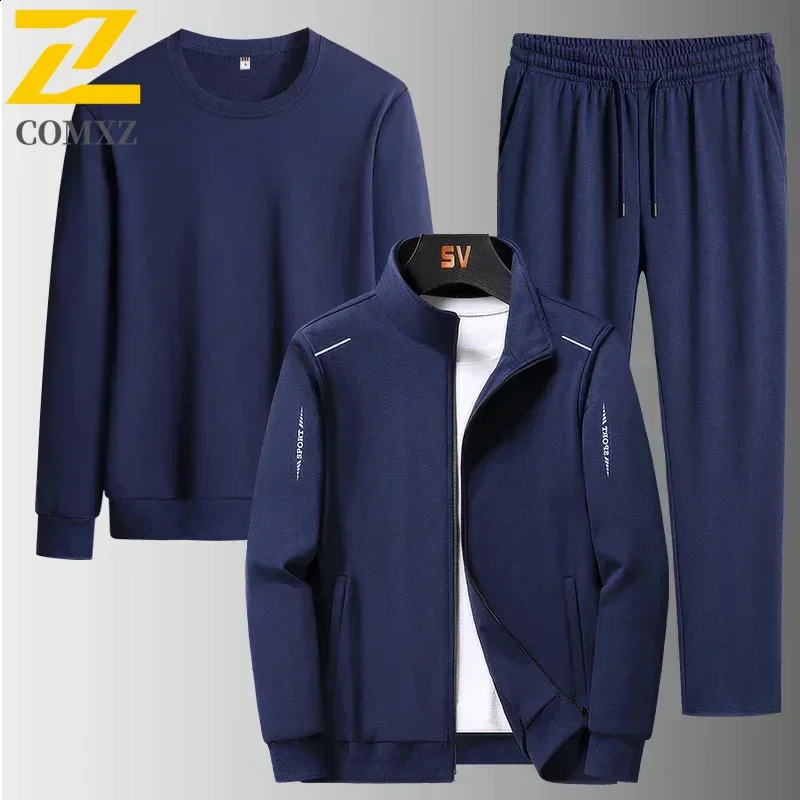 Veste de survêtement masculin Men de grande taille 6xl 7xl 8xl mode automne hiver homme costume sweat-shirt pantalon masculin 250814
