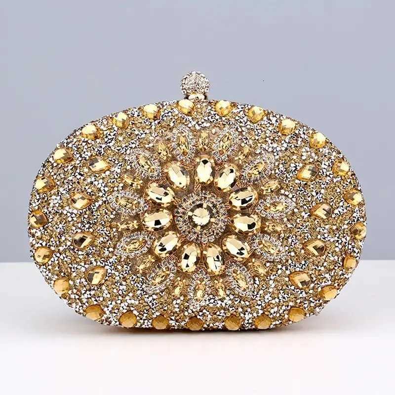 2024 Diamond Women Luxury Clutch Evening Bag Wedding Crystal Ladies Cell Phone Pocket Purse Female Wallet for Party Quality Gift W250816