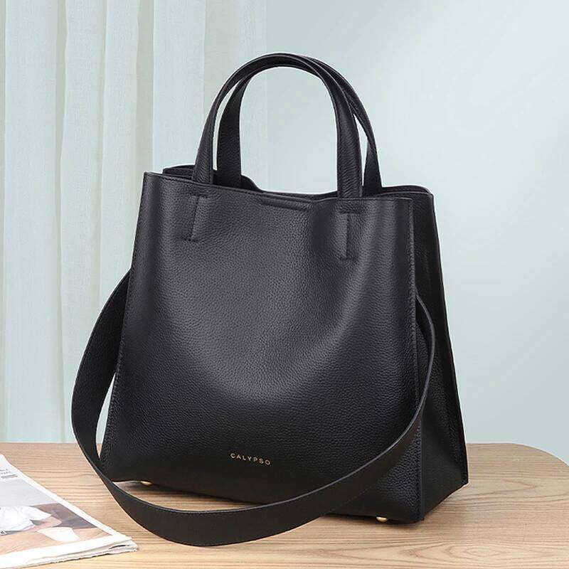 Luxury new leather women's clothing designer leather beach stray handbag brand bag