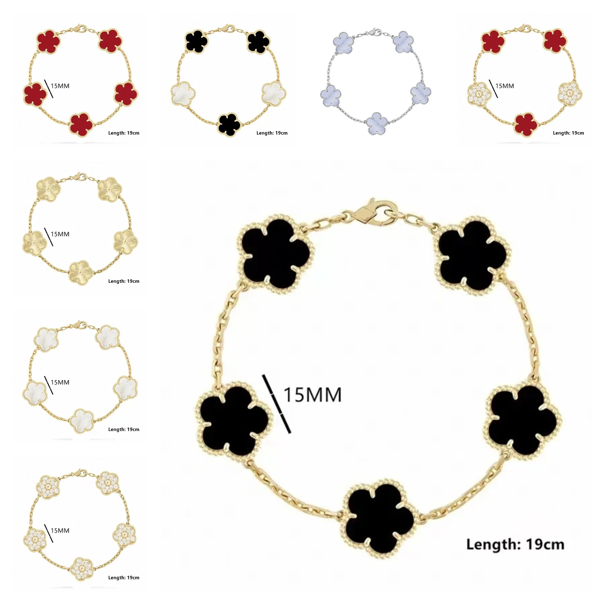 bracelet designer jewelry designer bracelet women Stainless Steel 18K Gold Plated Lover's Gift Mother's Day Gift luxury jewelry clover bra