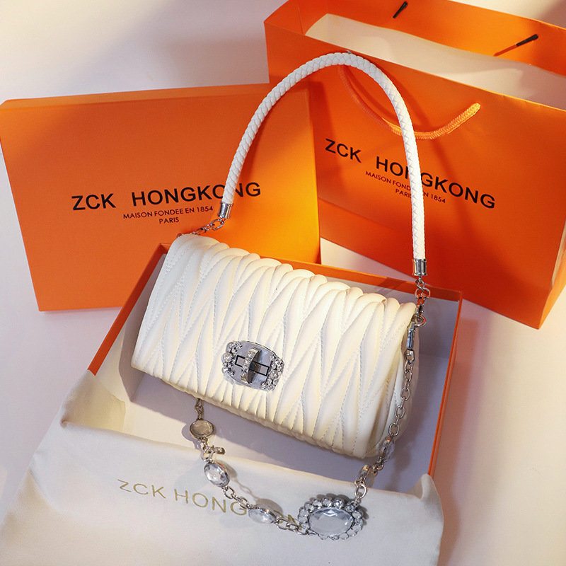 Genuine Leather Underarm New Chain Small Luxury Single Shoulder Crossbody Bag Trendy Style