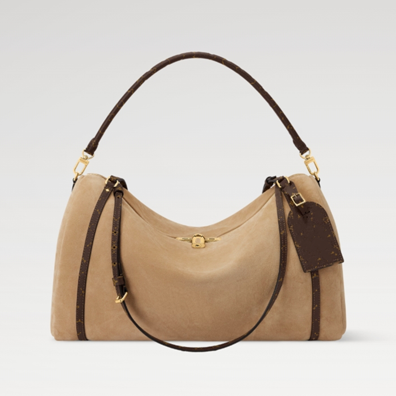 Fashion M26451 Sacs de voyage express Nouveaux mollets de noisette en cuir doré en cuir doré en cuir à motifs en cuir en cuir en gras