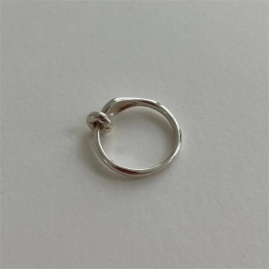 SHANICE S925 Sterling Silver Simple Rings for Women Geometric Fashion Smiple Open Handmade Allergy Party Jewelry Gifts 250812