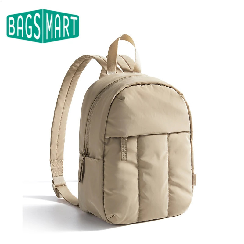 Bagsmart Womens Sac à dos imperméable matelassé en matelash, petits sacs d'école pour les adolescentes tout-match de voyage décontracté sac250813