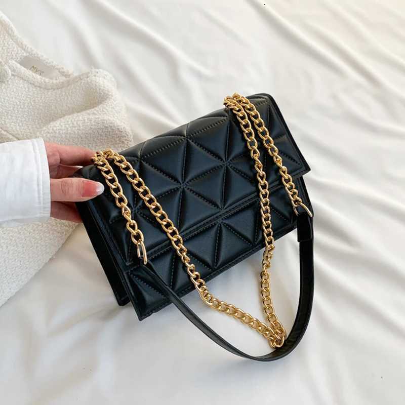 Fashion Summer Chain Crossbody Bags Plaid Designer Women Shoulder Bag Pu Leather Square Handbags For Ladies W250816