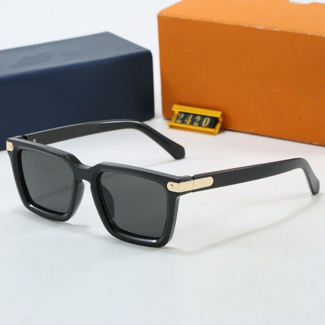 party Luxury outdoor formal Brand festival sports Retro Designer Oversized Square Polarized Sunglasses for Women Men Vintage Shades UV400 Classic La