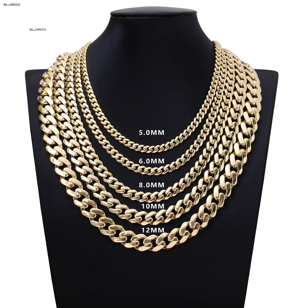 Custom Wholesale Price Cuban Link Chain Hip Hop Chain Mens Hip-hop Necklace DEF Vvs Moissanite Cuban Link Chain for Men