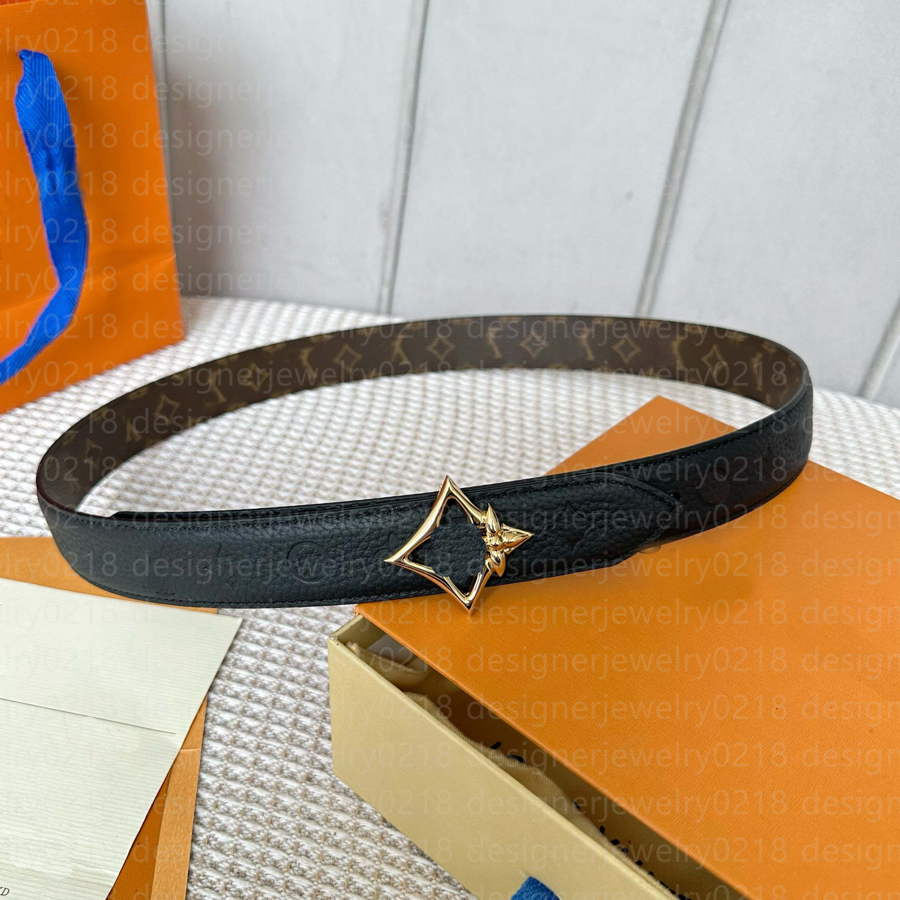 Belt designer belt for women Luxury top quality 10A genuine leather belts width 3.0cm letter Double-sided use birthday Christmas gift exquisite gift