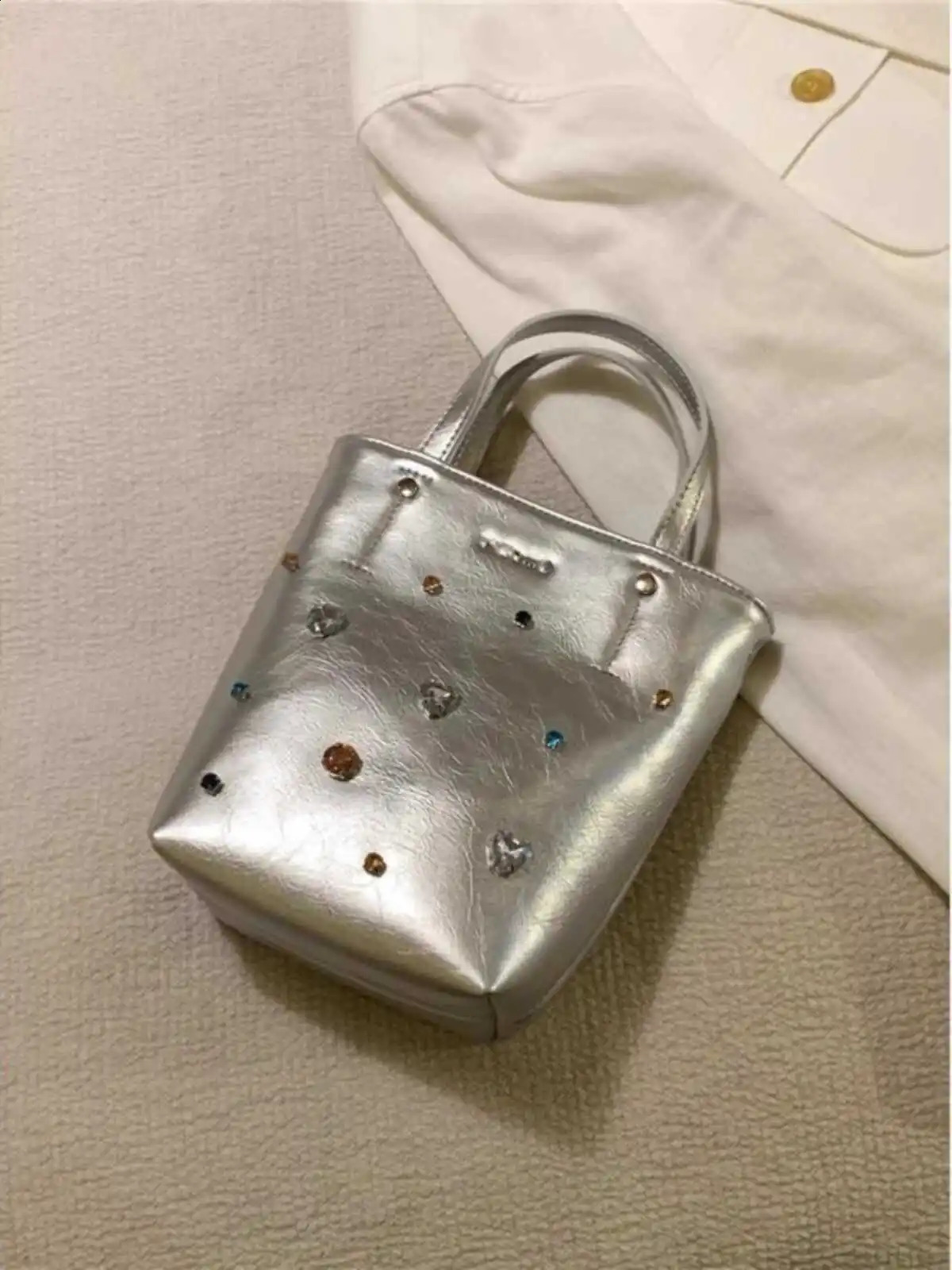 Original FEIMAO Womens Buet Bag Handbag oulder Crossbody Bag Spring Summer Faion PU Leather Diamond Embellied 250815