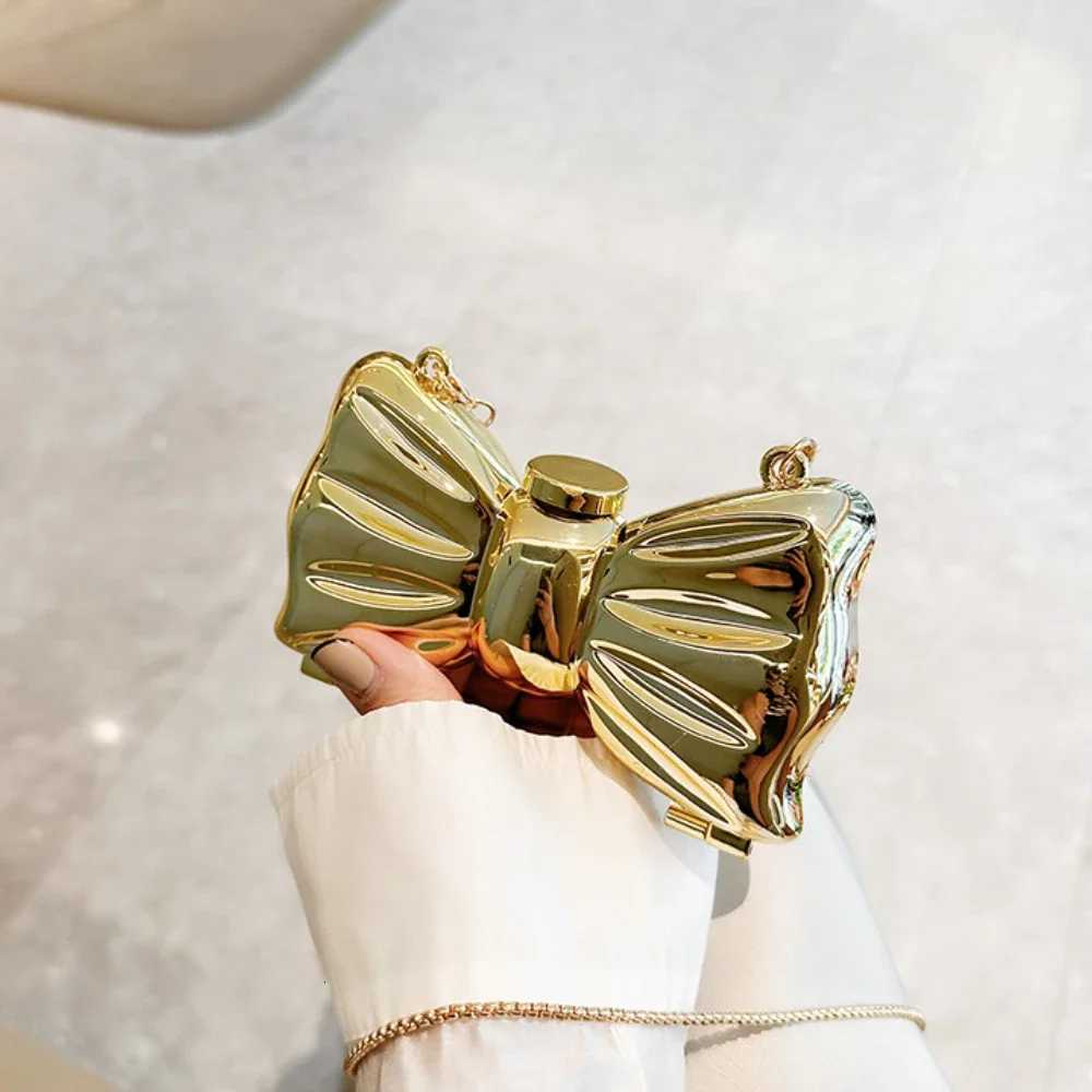 Golden Evening Bag Purses and Handbag Luxury Designer Shoulder Bags Funny Shape Party Wedding Round Acrylic Shiny Clutch Purse W250816