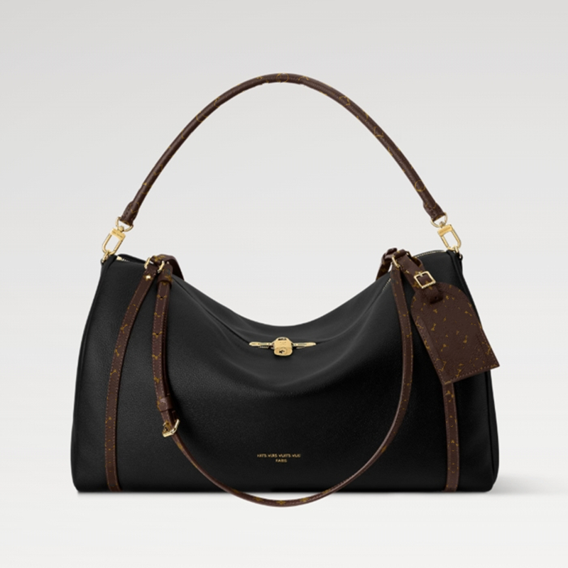 Fashion M26037 Express Travel H27 bags NEW Calfskin bold city travelers handbag Black Golden canvas leather supple classic bag bold travelers bag ha