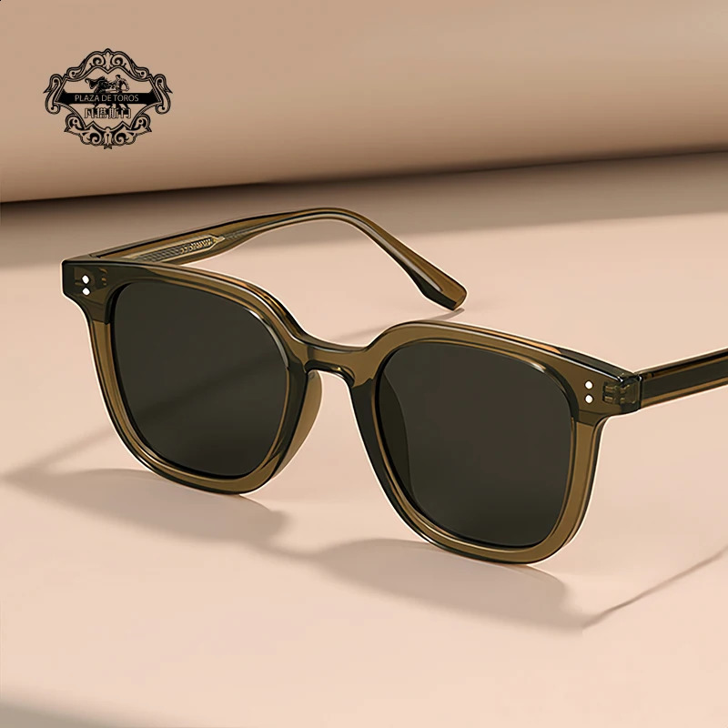 2025 Classic Vintage UV400 Polarized Square Sunglasses Mens Glasses Female Outdoors Eyewear Sunglass Womens Eyepieces 250807