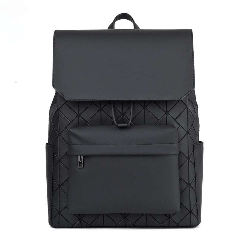 Unisex New Style Rhombus Student Schoolbag Commuter Computer Bag Fashion Texture Backpack Men