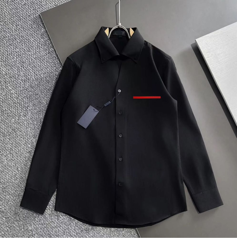 2025 Designer Mens polo Shirt Embroidered Luxury T-shirt Fashion Casual Trend lapel Breathable long sleeve fashion shirt fjzx