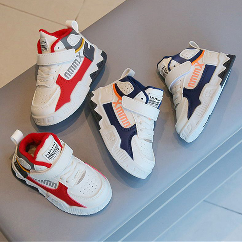 Sneakers pour enfants Toddler Fashion Sport Chaussures Boys Filles Running Le cuir Chaussures extérieures KidWorld Kid Basketball Chaussures Tail