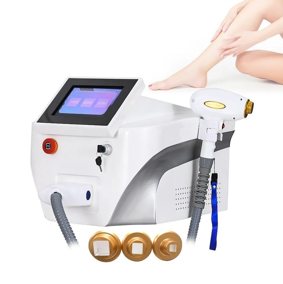 2025 Portable High Power Diode Laser hair removal machine Three wavelengths 755nm 808nm 1064nm 20 million Shots Skin rejuvenation beauty sal
