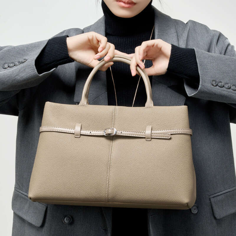 High-End Genuine Leather Handbag For Women New Spring Summer Large Capacity Commuter Ladies Bag Briefcase