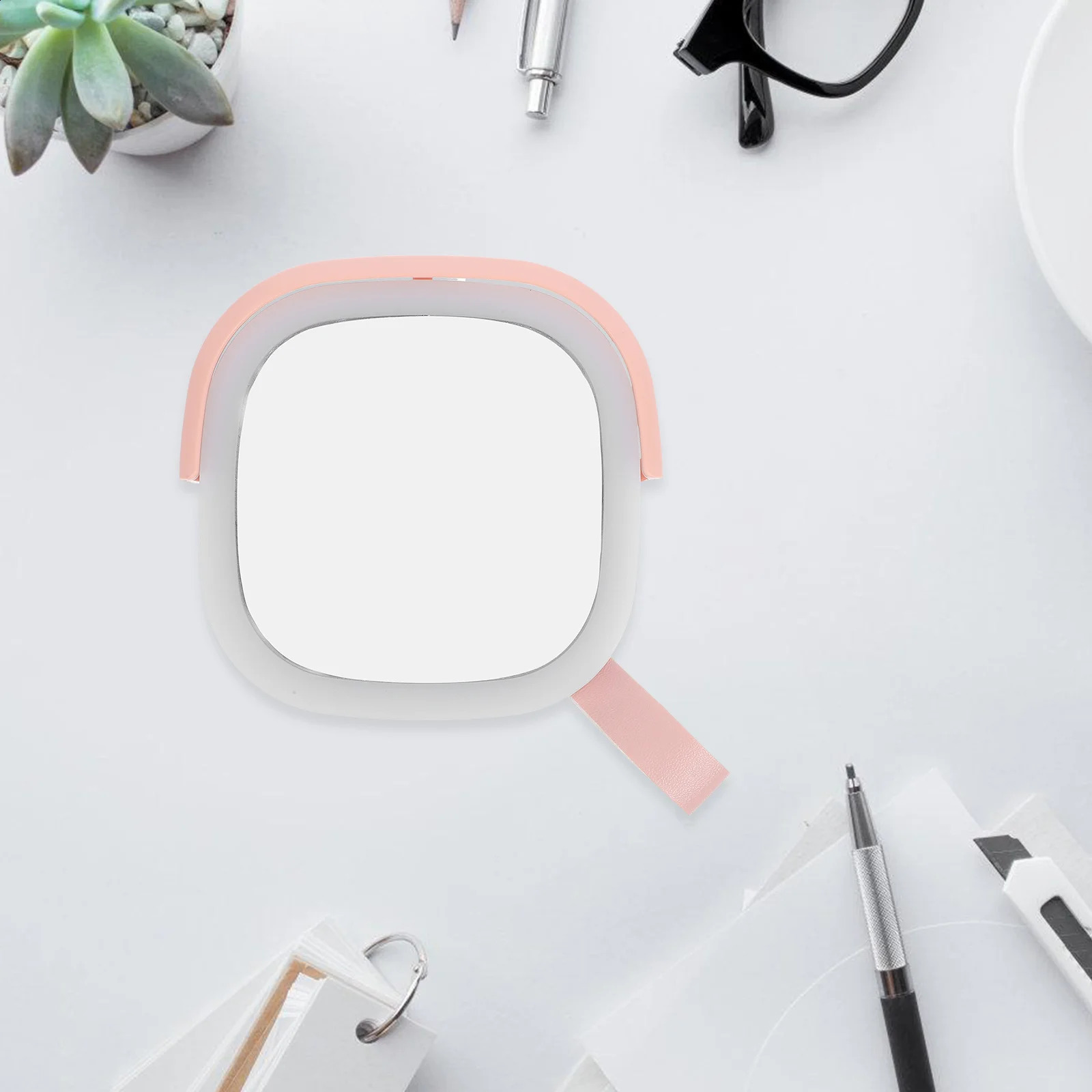 LED Makeup Mirror Foldable Compact Travel Vanity Rechargeable USB Handheld Portable Lighted Mirrors Small Pocket 250814