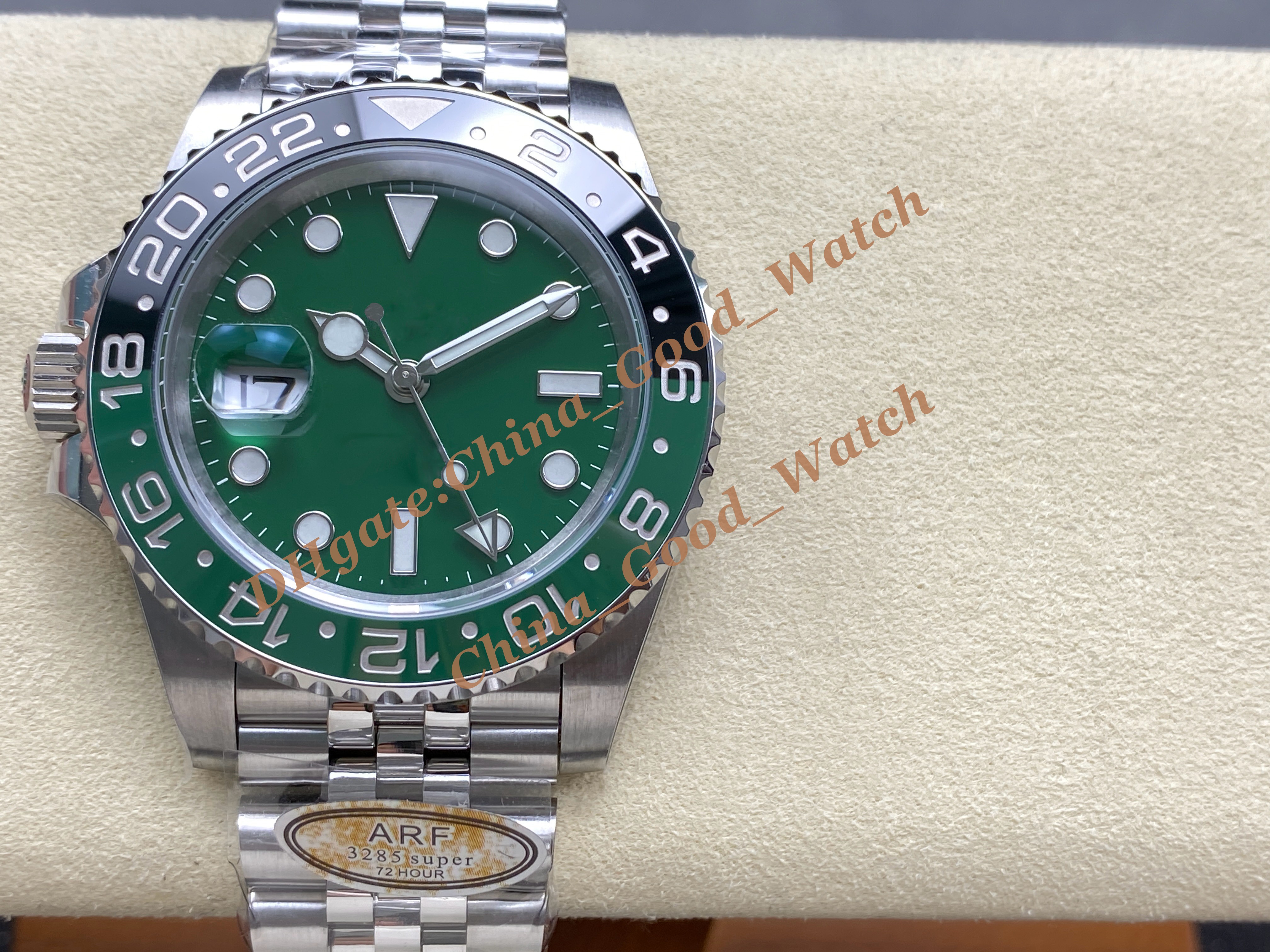 ARF Factory High Quality 40mm Men's Watches Men Automatic Cal.3285 Dandong Movement Watch Green Dial Ar 126729 Left hand version sapphire 904L