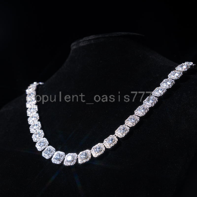 Collier de bijoux Moisanite à 3 mm de 4 mm 5 mm personnalisé