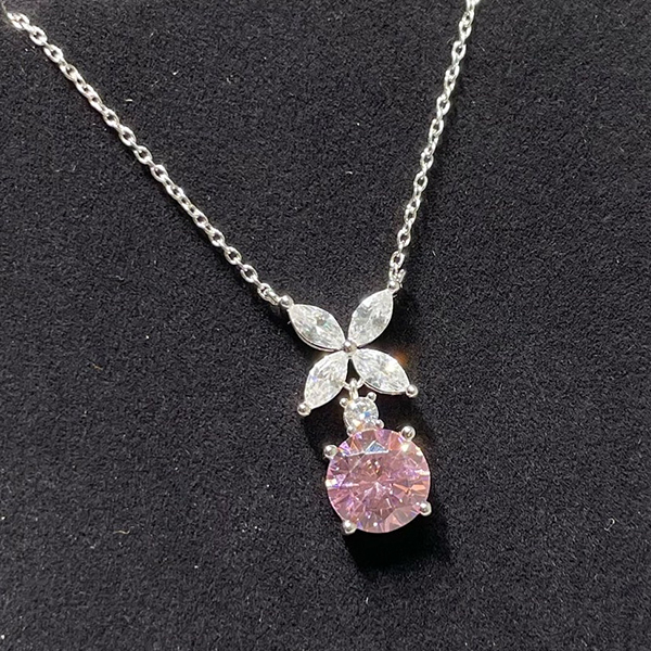Collier en diamant en cristal ensemble de boucles d'oreille bijoux de qualité supérieure 925 matériau en argent n'a jamais disparu t0p matériaux