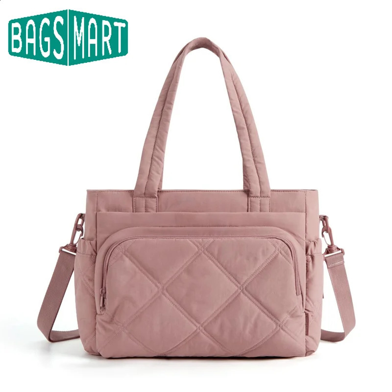 Bagsmart Femmes Sac à bandoulière Rangement de voyage avec grande boîte à lunch fourre-tout