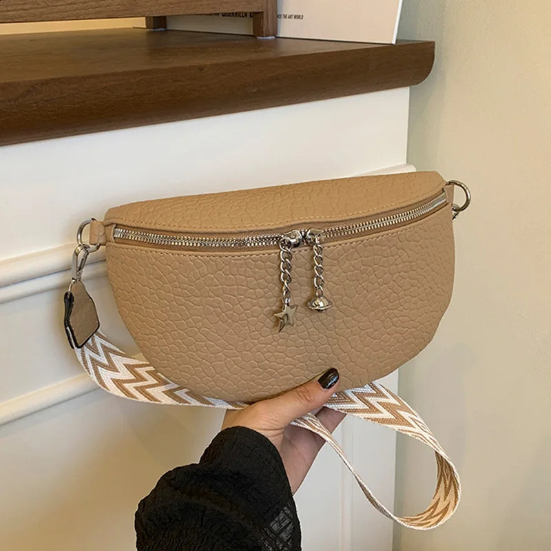 Er Sac à taille mode simple poitrine poitrine de poitrine de téléphone sac à bandoulière Sac de ceinture fanny sac en cuir souple