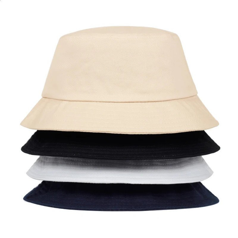 Unisex Solid Color Light Plate Personality Bucket Hats Fishermen Caps Outdoor Casual Cap Sunscreen Hat 250815
